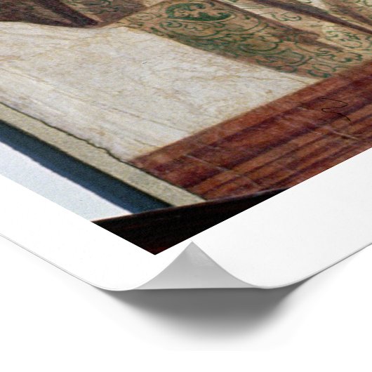 Gerechtigheid, vanaf de muren van de heilige (fres poster (Hoek)