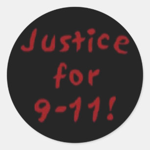 Gerechtigheid voor 9-11 sticker
