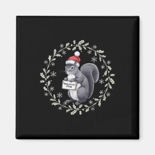 Gerechtigheid voor de pinda-eekhoorn – Kerstmis Magneet
