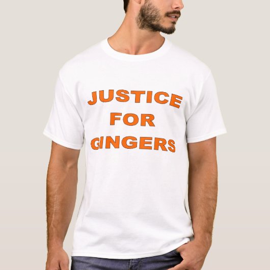 Gerechtigheid voor het T-shirt van gingers (Voorkant)
