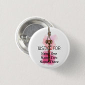 Gerechtigheid voor iedereen ronde button 3,2 cm (Voorkant /achterkant)