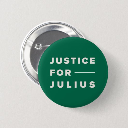 Gerechtigheid voor Julius Buttonnen Ronde Button 5,7 Cm (Voorkant /achterkant)