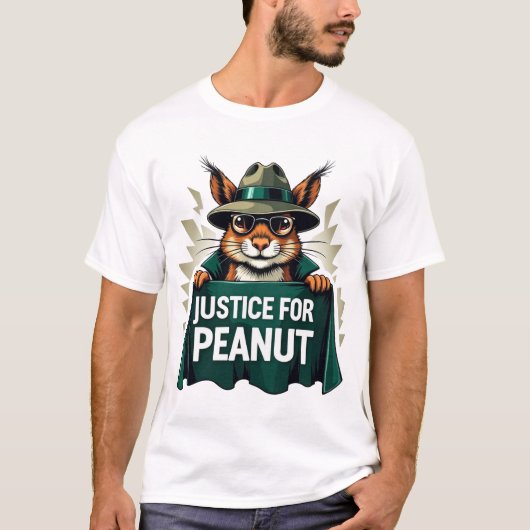 Gerechtigheid voor pinda's het eekhoorn T-shirt (Voorkant)