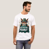 Gerechtigheid voor pinda's het eekhoorn T-shirt (Voorkant volledig)