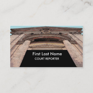 Gerechtsgebouw Hof verslaggever visitekaartjes