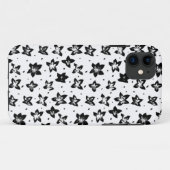 Gereconstrueerd bloemmotief - Achromatische Gothic Case-Mate iPhone Case (Achterkant (horizontaal))