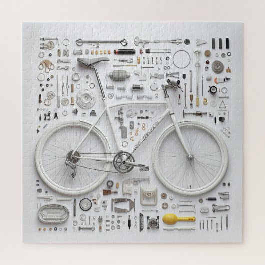 Gereconstrueerde fiets legpuzzel (Verticaal)
