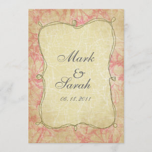 gereconstrueerde roze Cherry Blossom Uitnodiging