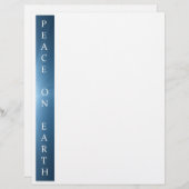 Gerecycleerd kerstpapier - Vrede op Aarde (Voorkant / Achterkant)