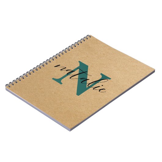 Gerecycleerd papier ziet er gepersonaliseerd notit notitieboek (Linkerzijde)