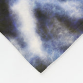 Gerecycleerde indigo shibori: fleece deken (Hoek)