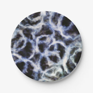 Gerecycleerde indigo shibori: papieren bordje