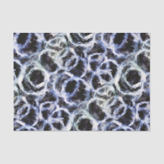 Gerecycleerde indigo shibori: tissuepapier (Voorkant)