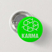 gerecycleerde karma ronde button 3,2 cm (Voorkant /achterkant)