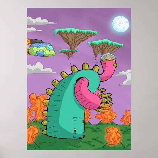 gerecycleerde kunstafdrukken poster (Voorkant)