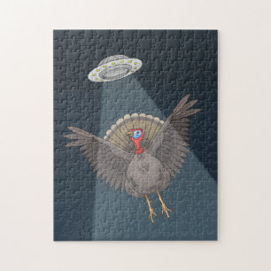 Gered door buitenaardse wezens met Thanksgiving Legpuzzel