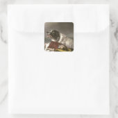 Gered door Edwin Henry Landseer Vierkante Sticker (Tas)