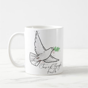 Gered door Faith Dove illustratie Koffiemok