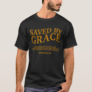 Gered door genade door geloof christelijke Jezus G T-shirt