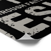 Gered door genade door het geloof in Jezus Bijbel  Poster (Hoek)