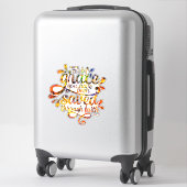 Gered door genade sticker (Koffer)