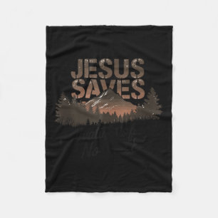 Gered door Jezus  Fleece Deken