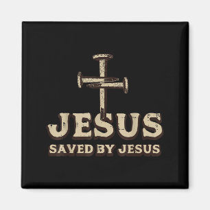 Gered door Jezus Kruis Christelijk Religieus God J Magneet