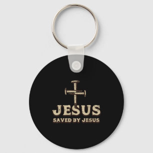 Gered Door Jezus Kruis Christelijk Religieus God J Sleutelhanger