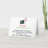 Gered uit de duisternis feestdagen kaart (Achterkant)