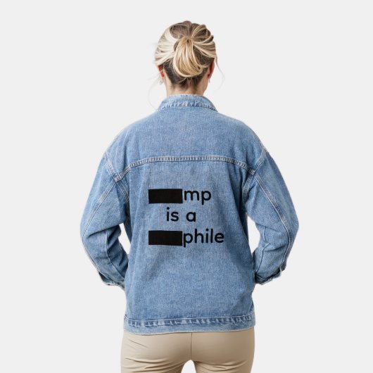 Geredaakteerde denim jas jacket (Model)