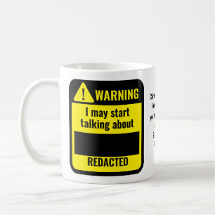 GEREDACTEERDE Politieke Grappige Gepersonaliseerde Koffiemok
