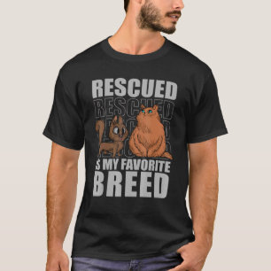 Geredde is mijn favoriete ras Katten Dierenasiel V T-shirt