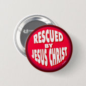 Geredeld door Jezus Christus Ronde Button 5,7 Cm (Voorkant /achterkant)