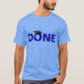 Gereed donkerblauw karton t-shirt (Voorkant)