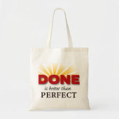 Gereed is beter dan perfect tote bag (Voorkant)