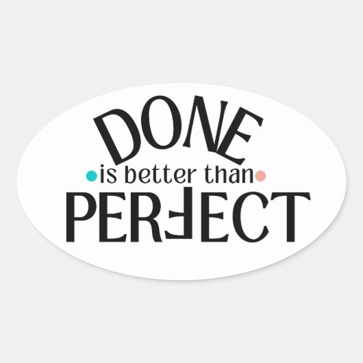 Gereed is beter dan perfecte stickers #DIBTP (Voorkant)