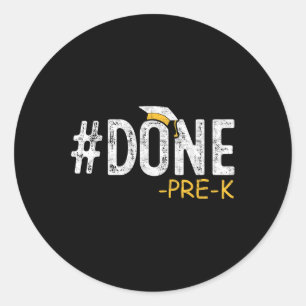 Gereed Pre-k Preschool Afstuderen 2025 Geschenken Ronde Sticker