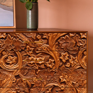 Gereedgemaakte lederen dansbloemen Decoupage Tissuepapier