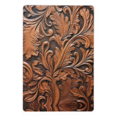  Gereedgemaakte Lederen Monogram Naam Mini Klembord (Achterkant)