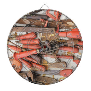 Gereedschap Antiek Rustiek Rood Man Tool Dartbord