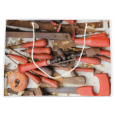 Gereedschap Antiek Rustiek Rood Man Tool Groot Cadeauzakje (Voorkant)