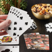 Gereedschap Antiek Rustiek Rood Man Tool Pokerkaarten (Insitu)
