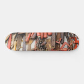 Gereedschap Antiek Rustiek Rood Man Tool Skateboard (Horizontaal)