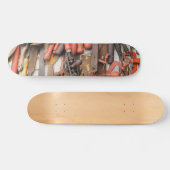 Gereedschap Antiek Rustiek Rood Man Tool Skateboard (Horizontaal)