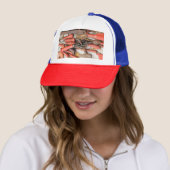 Gereedschap Antiek Rustiek Rood Man Tool Trucker Pet (In situ)