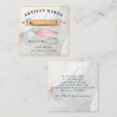 Gereedschap Bakkerij Vierkante Visitekaartje (Voorkant / Achterkant)