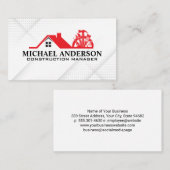 Gereedschap logo voor thuis | Hoofdaannemer Visitekaartje (Voorkant / Achterkant)