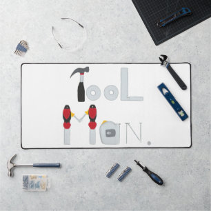 Gereedschap Man, Gereedschap in kleur Desk Mat