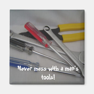 Gereedschap Met Grappig Bericht Magneet