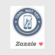 Gereedschap Niet Speelgoed Sticker 2x2